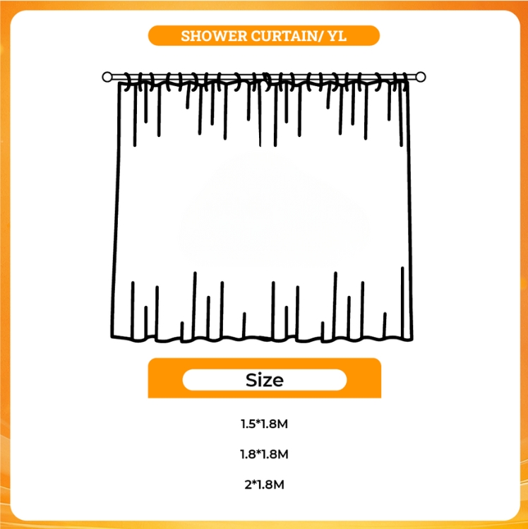 3D shower curtain - Oshi No Ko Shop