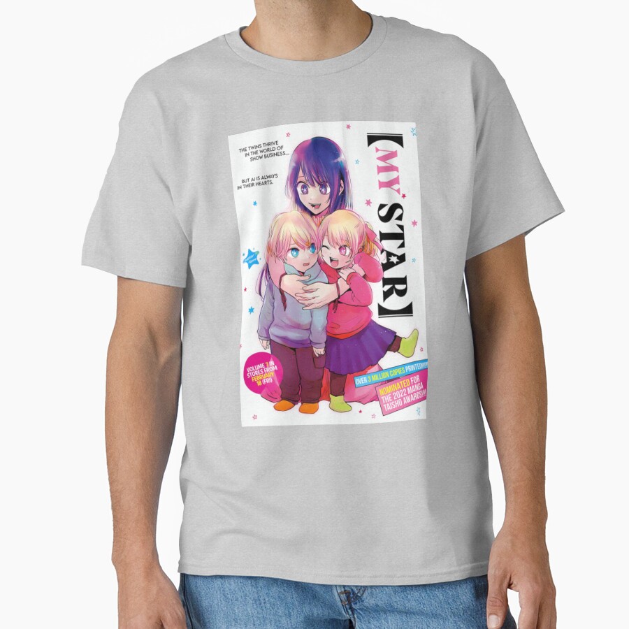 Oshi No Ko Anime Ai With Children T-shirt - Image 3