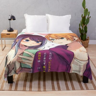 Oshi No Ko Aqua Akane Throw Blanket