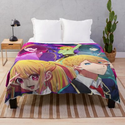 Oshi No Ko Ai Cute Throw Blanket
