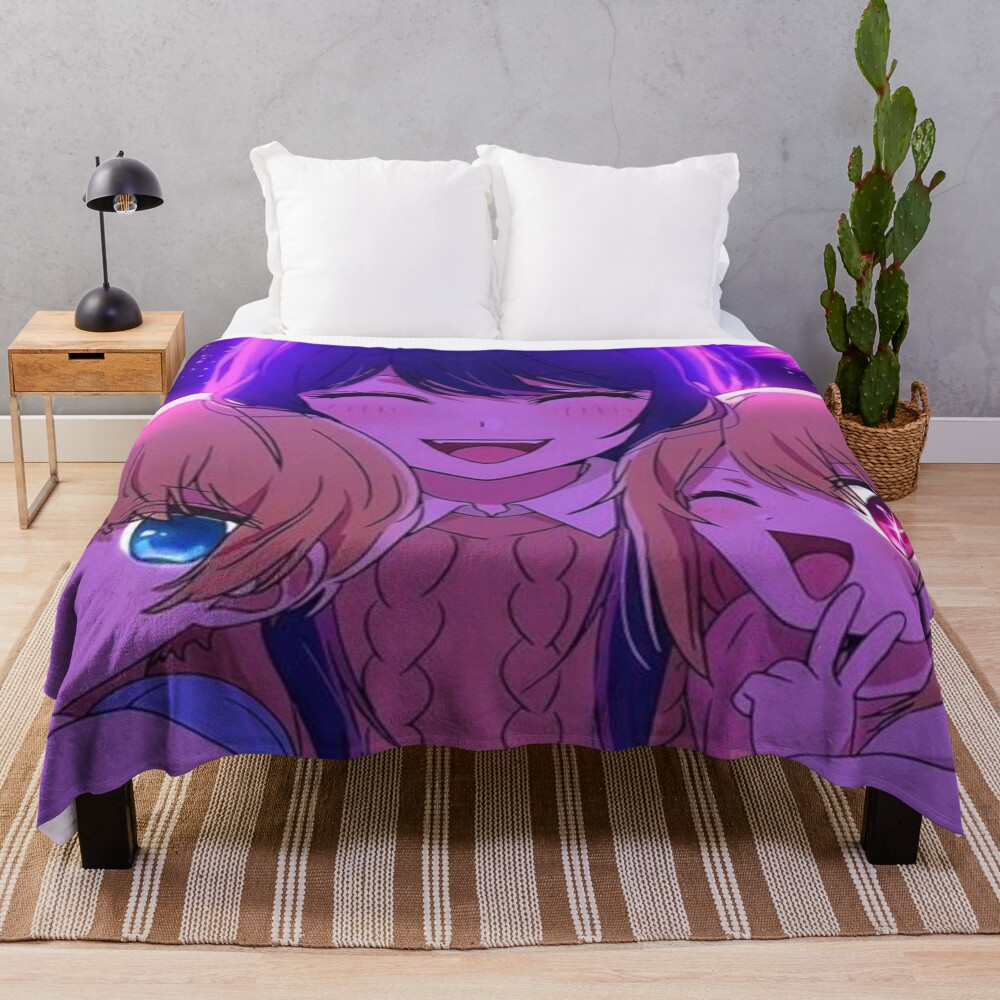 Oshi No Ko Fireworks Throw Blanket