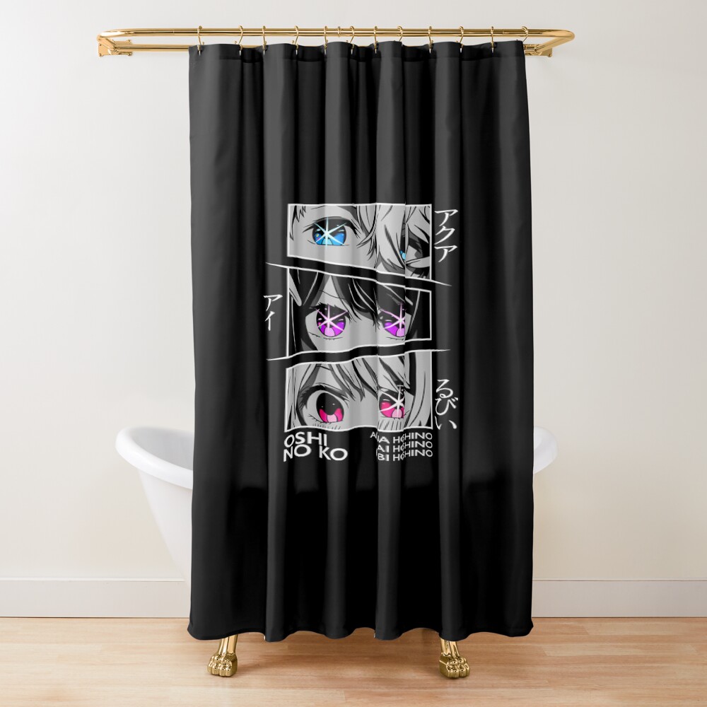 Oshi No Ko Eyes Shower Curtain