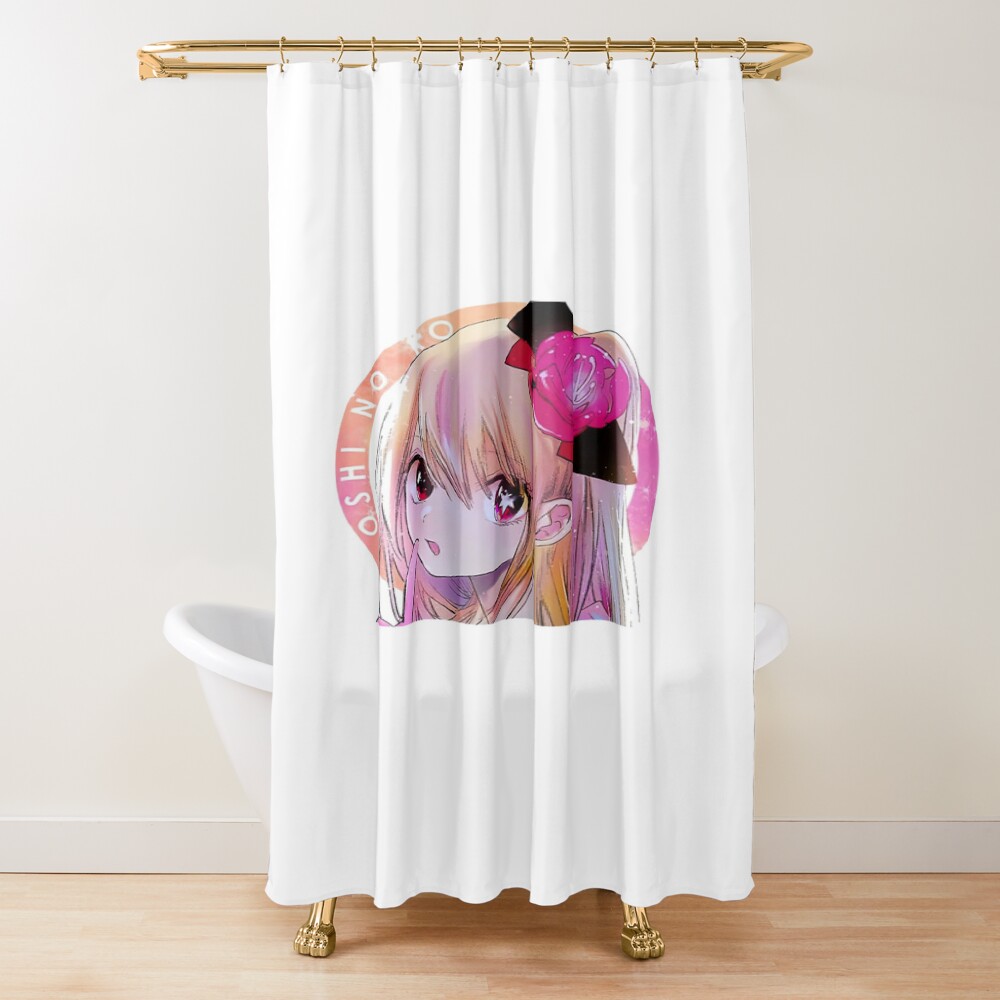 Oshi No Ko Anime Ruby Shower Curtain