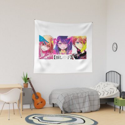 Oshi No Ko Poster Ai Ruby Aquamarine Hoshino Tapestry