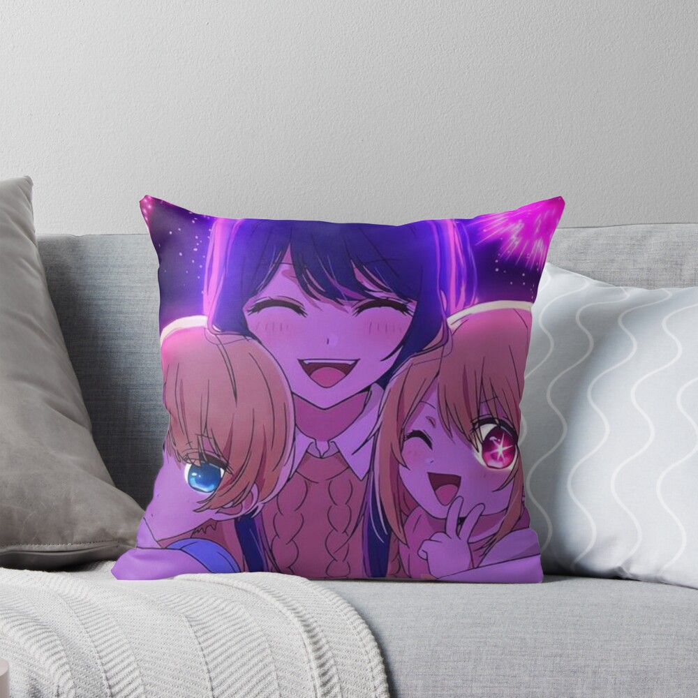 Oshi No Ko Fireworks Throw Pillow