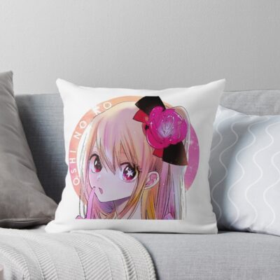 Oshi No Ko Anime Ruby Throw Pillow